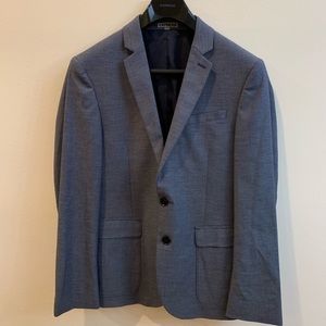 Express Slim Fit Photographer Suit Jacket - Gray